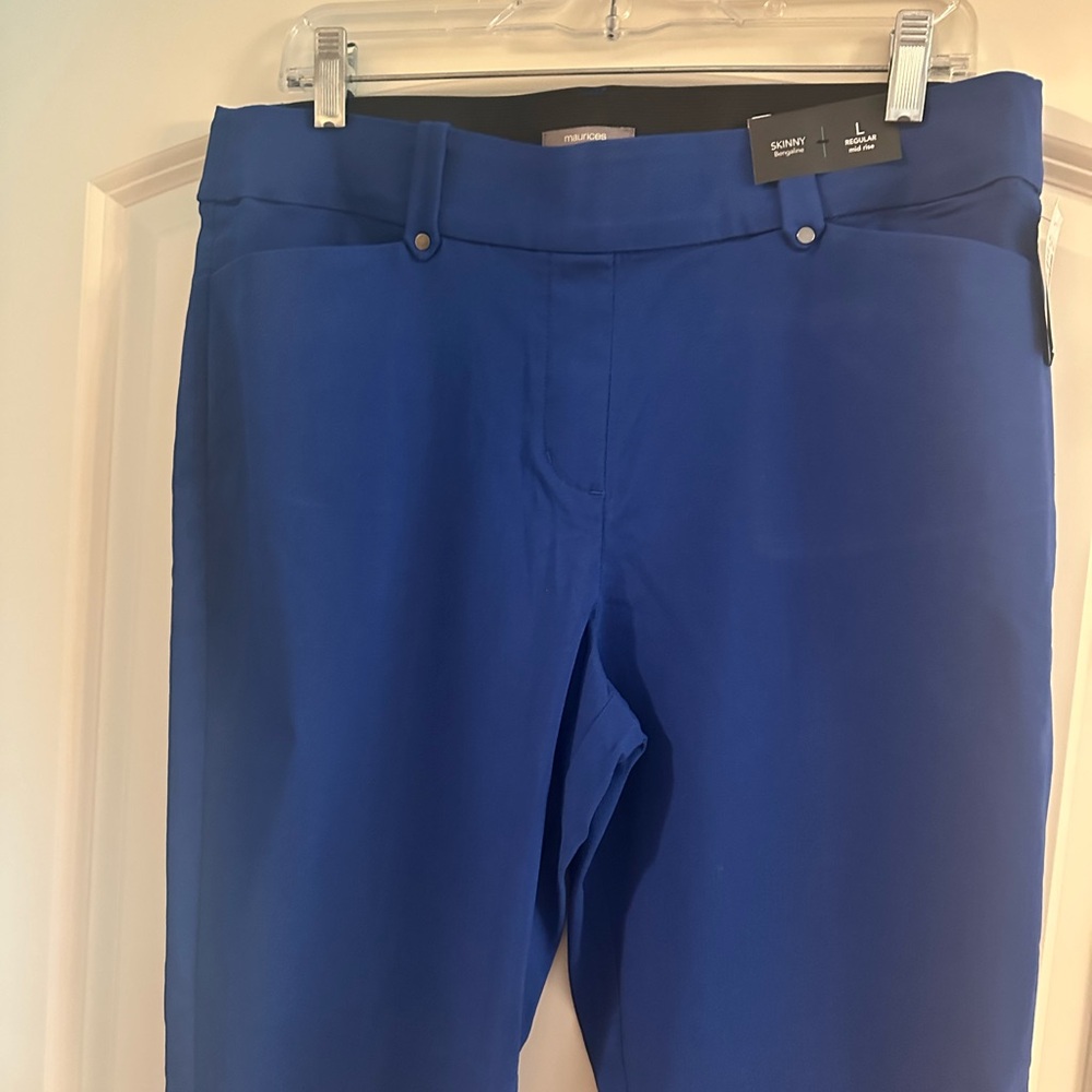 Maurices Bengaline Royal Blue Straight Leg Pants